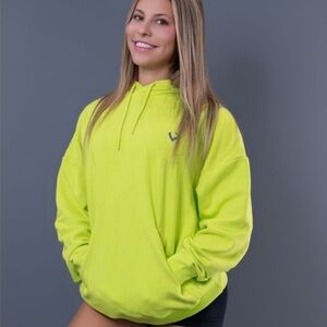 Violate The Dress Code NV Hoodie Neon Yellow Green Sweatshirt NWT Medium